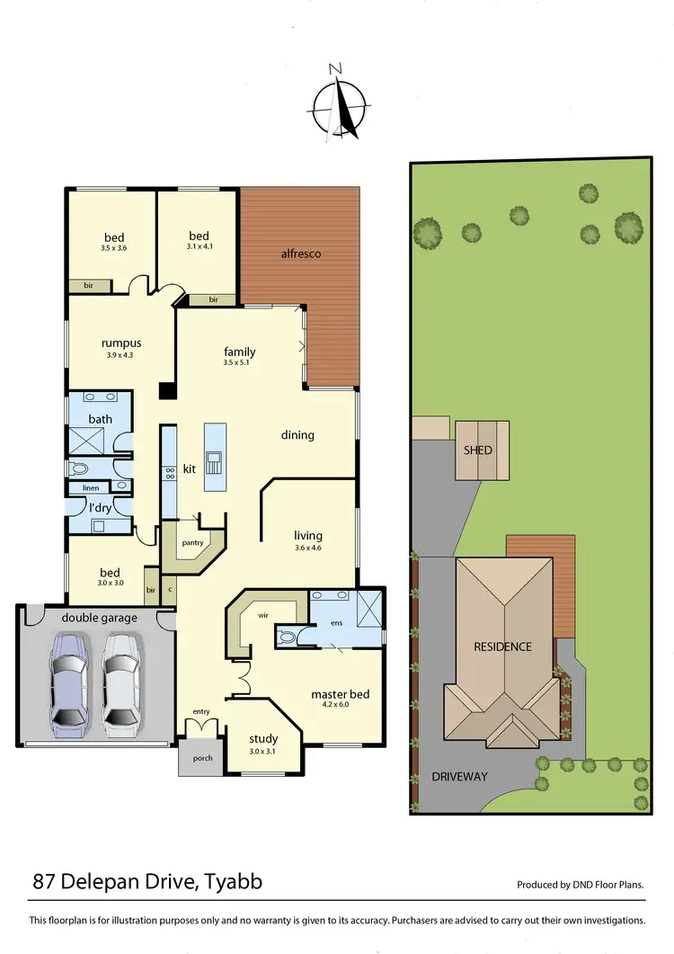 Floorplan of Homely house listing, 87 Delepan Drive, Tyabb VIC 3913