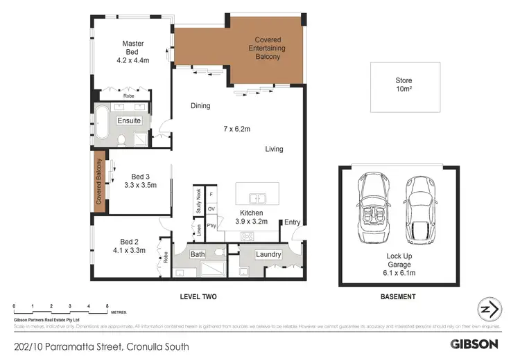 Floorplan of Homely apartment listing, 202/10 Parramatta Street, Cronulla NSW 2230