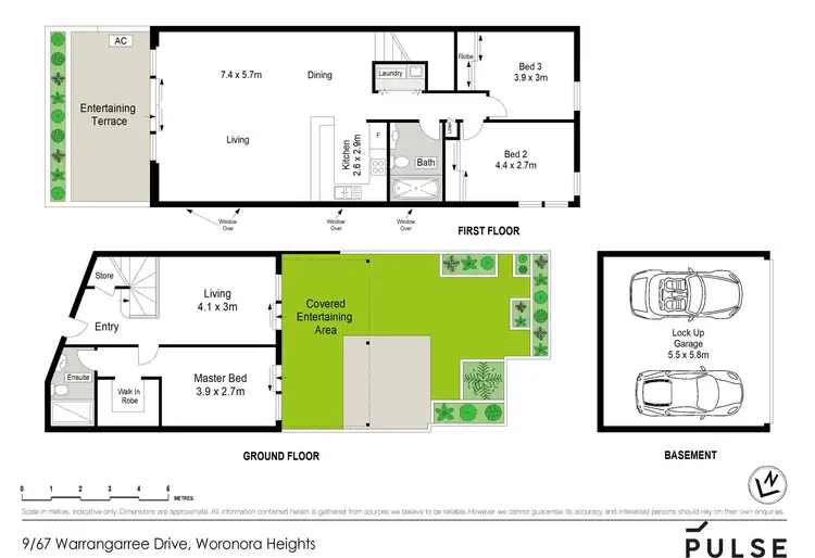 Floorplan of Homely townhouse listing, 9/67 Warrangarree Drive, Woronora Heights NSW 2233