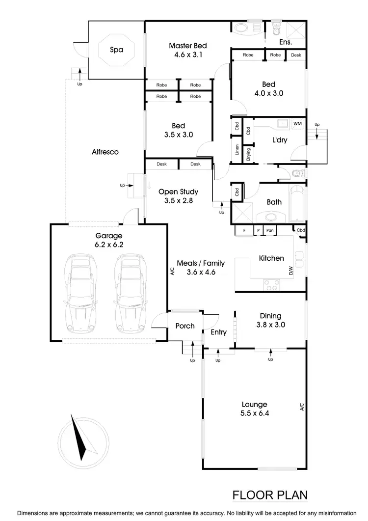 Floorplan of Homely house listing, 62 Amersham Drive, Wantirna VIC 3152