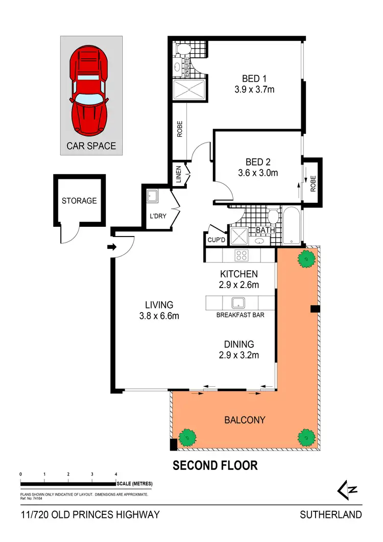 Floorplan of Homely apartment listing, 11/720 Old Princes Highway, Sutherland NSW 2232