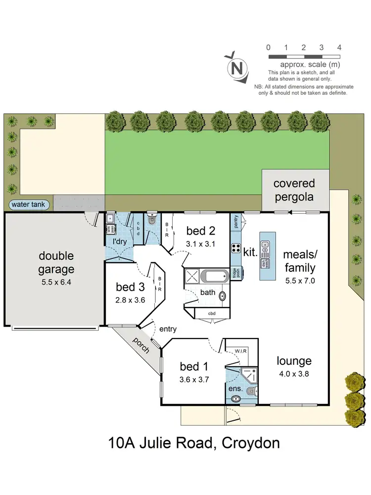 Floorplan of Homely house listing, 10A Julie Road, Croydon VIC 3136