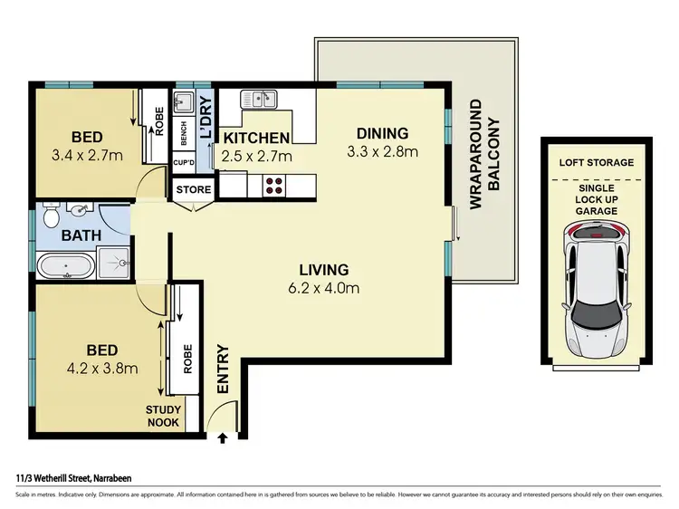 Floorplan of Homely unit listing, 11/3 Wetherill Street, Narrabeen NSW 2101
