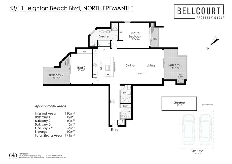 Floorplan of Homely apartment listing, 43/11 Leighton Beach Boulevard, North Fremantle WA 6159