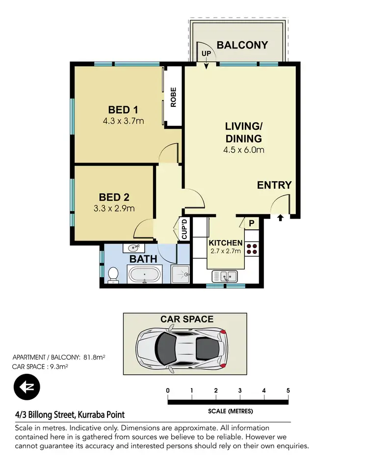 Floorplan of Homely apartment listing, 4/3 Billong Street, Kurraba Point NSW 2089