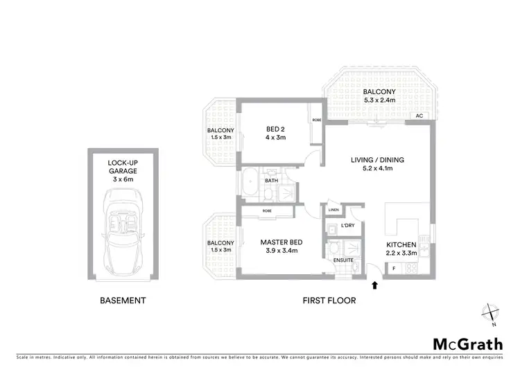 Floorplan of Homely apartment listing, 18/20 Mansfield Avenue, Caringbah NSW 2229