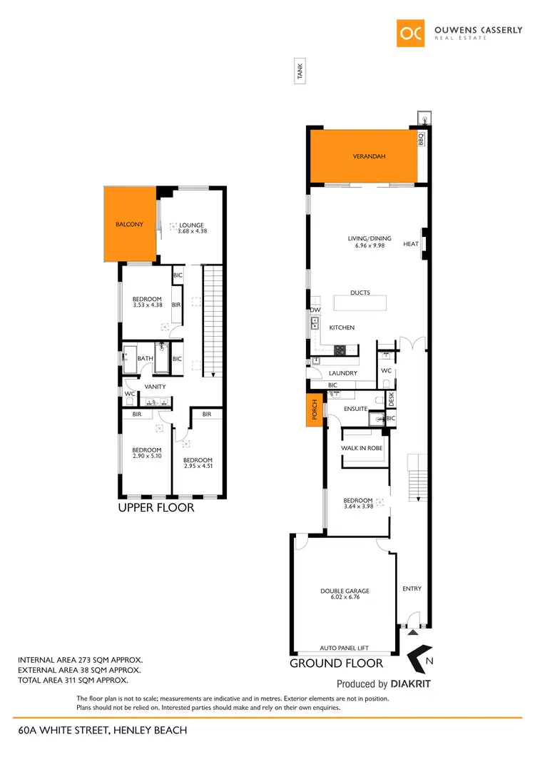 Floorplan of Homely house listing, 60A White Street, Henley Beach SA 5022