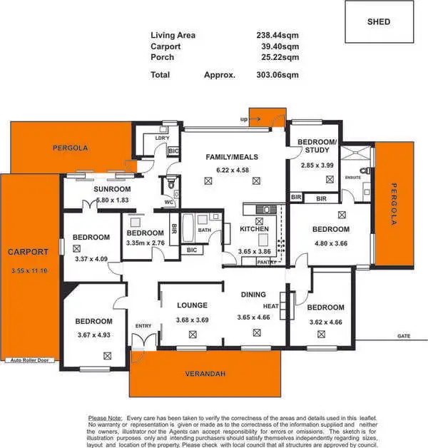 Floorplan of Homely house listing, 5 Fisher Street, Tusmore SA 5065