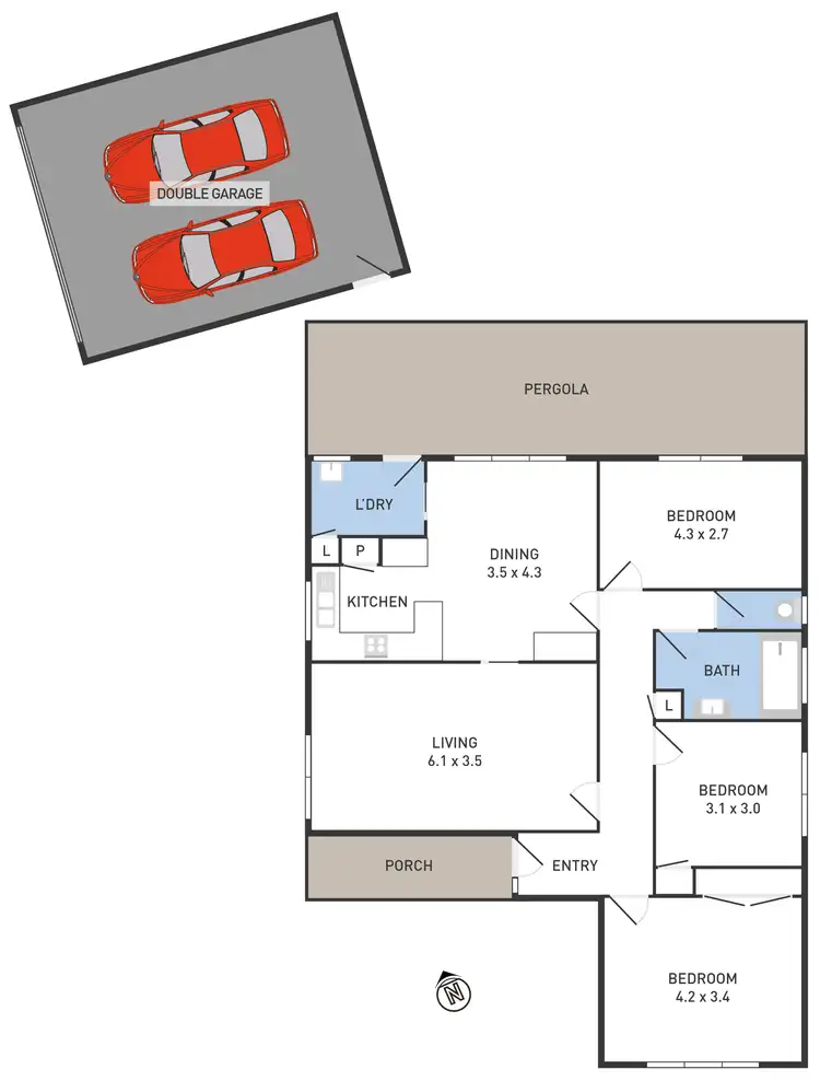 Floorplan of Homely house listing, 18 Hayden Street, Hoppers Crossing VIC 3029