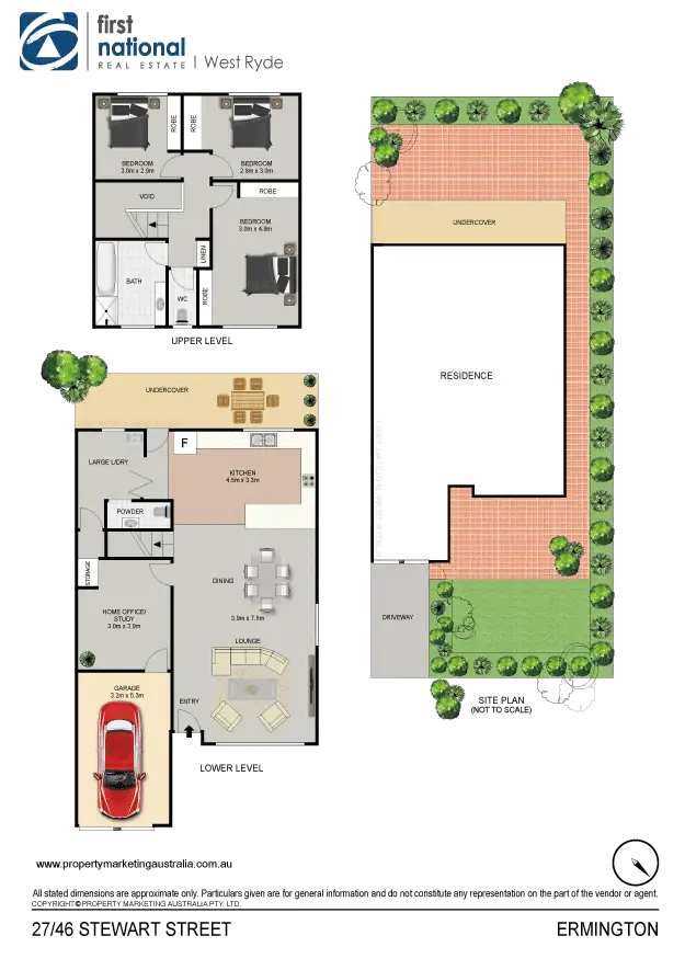 Floorplan of Homely townhouse listing, 27/46 Stewart Street, Ermington NSW 2115