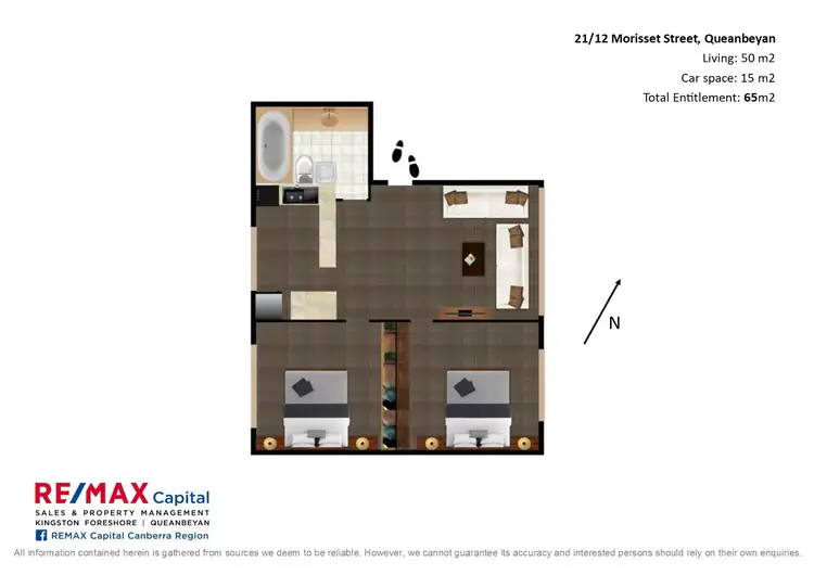Floorplan of Homely unit listing, 21/12 Morisset Street, Queanbeyan NSW 2620