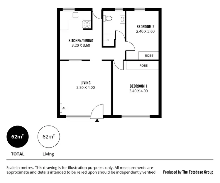 Floorplan of Homely unit listing, 4/2B Pier Street, Glenelg South SA 5045