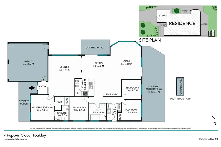 Floorplan of Homely house listing, 7 Pepper Close, Toukley NSW 2263