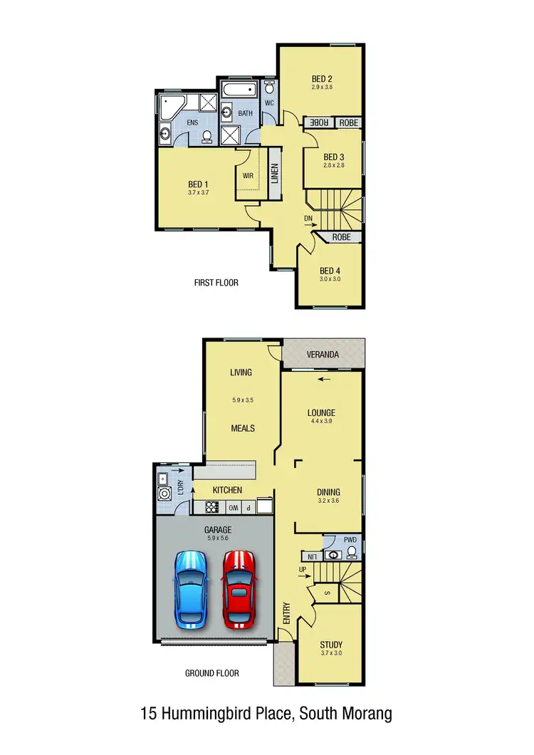 Floorplan of Homely house listing, 15 Hummingbird Place, South Morang VIC 3752