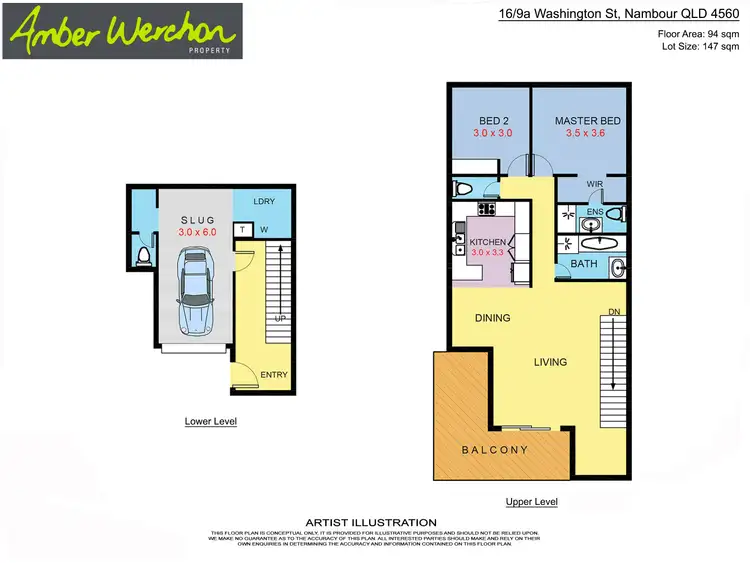 Floorplan of Homely townhouse listing, 16/9a Washington Street, Nambour QLD 4560