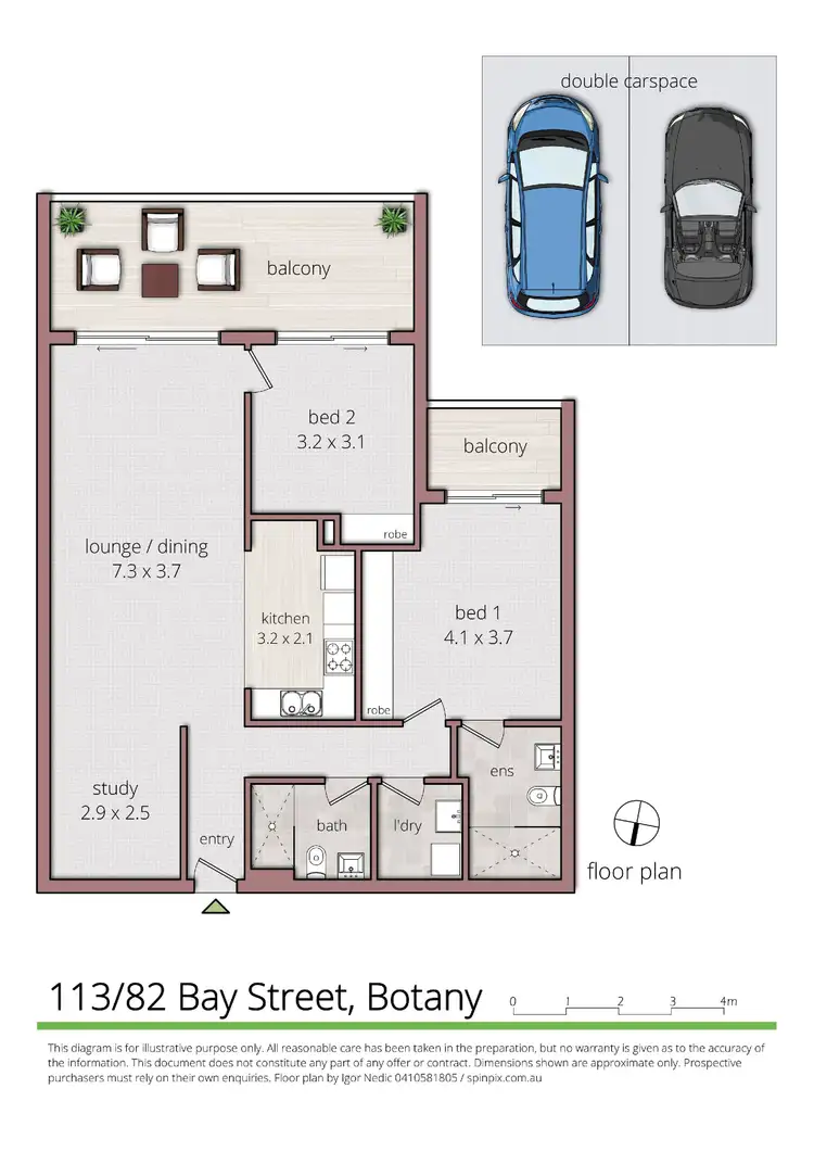 Floorplan of Homely unit listing, 113/82 Bay Street, Botany NSW 2019