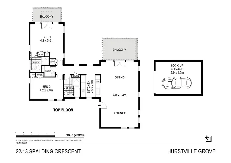 Floorplan of Homely apartment listing, 22/13 Spalding Crescent, Hurstville Grove NSW 2220