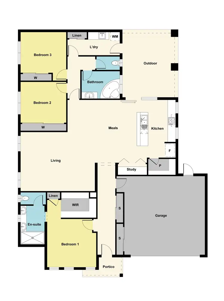 Floorplan of Homely house listing, 11 Waterview Court, Maryborough VIC 3465