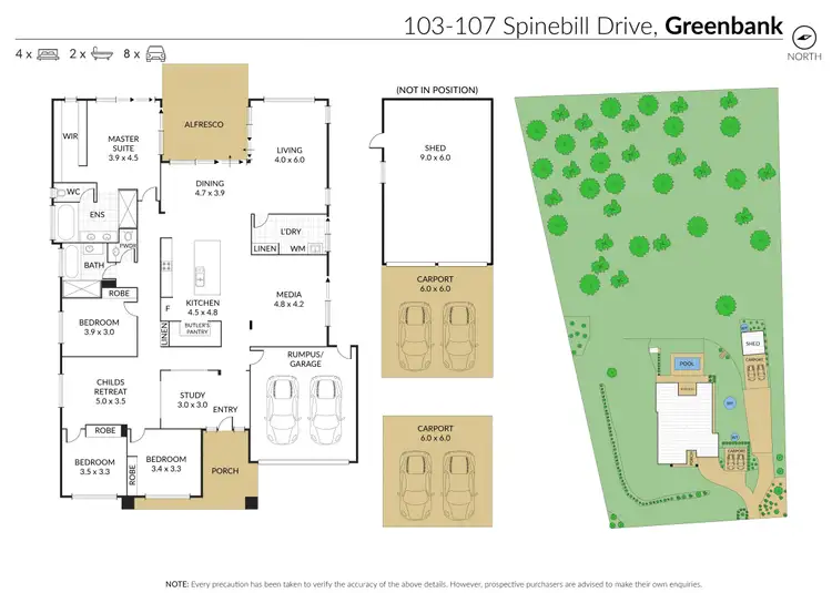 Floorplan of Homely rural property listing, 103-107 Spinebill Drive, Greenbank QLD 4124
