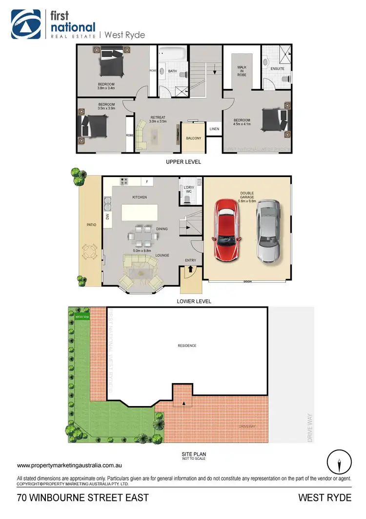 Floorplan of Homely townhouse listing, 70 Winbourne Street, West Ryde NSW 2114