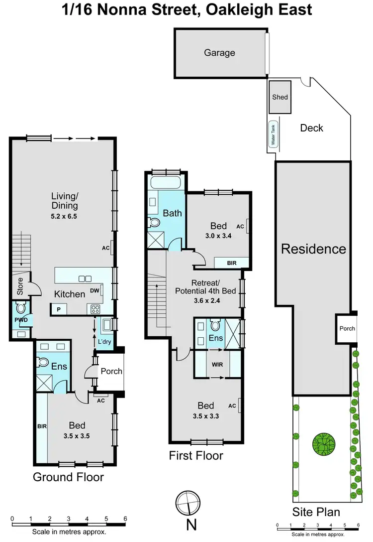 Floorplan of Homely townhouse listing, 1/16 Nonna Street, Oakleigh East VIC 3166