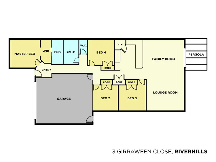 Floorplan of Homely house listing, 3 Girraween Close, Riverhills QLD 4074