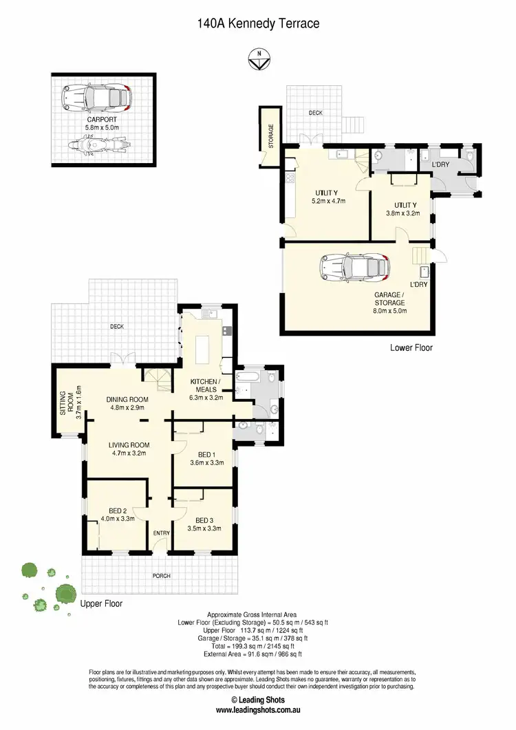 Floorplan of Homely house listing, 140A Kennedy Terrace, Paddington QLD 4064