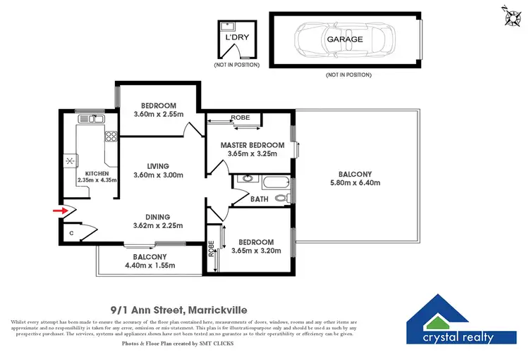 Floorplan of Homely unit listing, 9/1 Ann Street, Marrickville NSW 2204