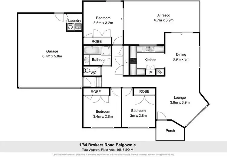 Floorplan of Homely villa listing, 1/84 Brokers Road, Balgownie NSW 2519
