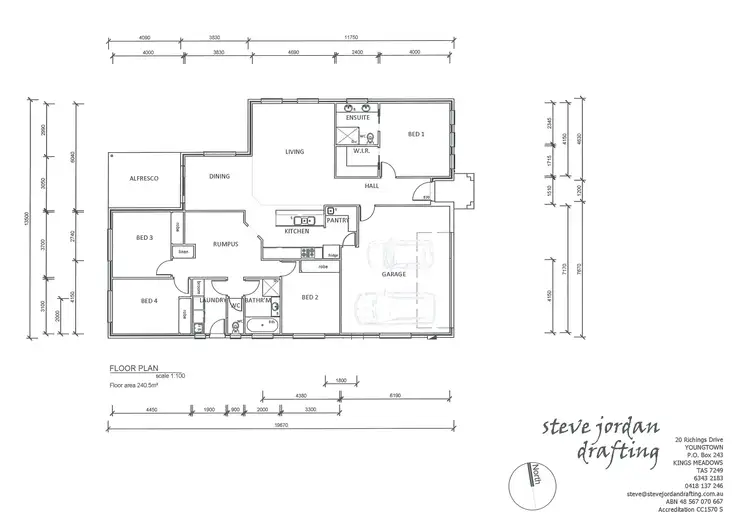 Floorplan of Homely house listing, 140 Bradshaw Street, Latrobe TAS 7307