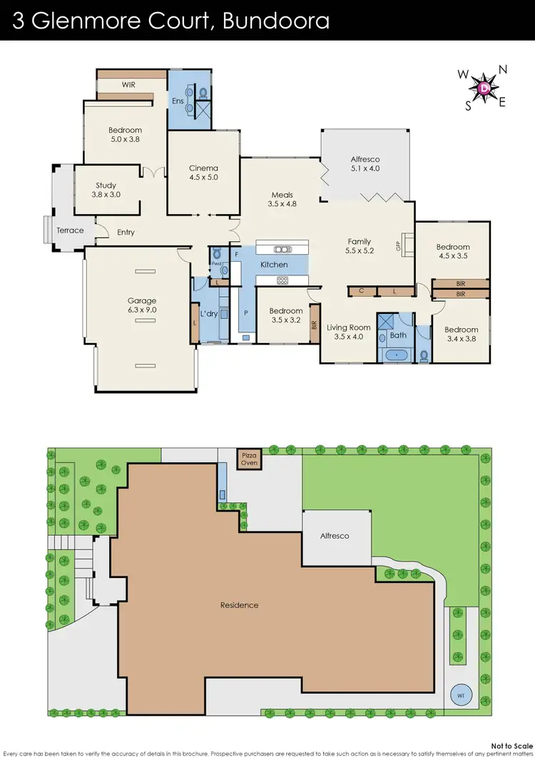 Floorplan of Homely house listing, 3 Glenmore Court, Bundoora VIC 3083