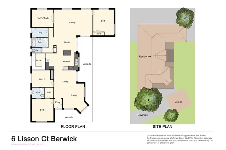 Floorplan of Homely house listing, 6 Lisson Court, Berwick VIC 3806