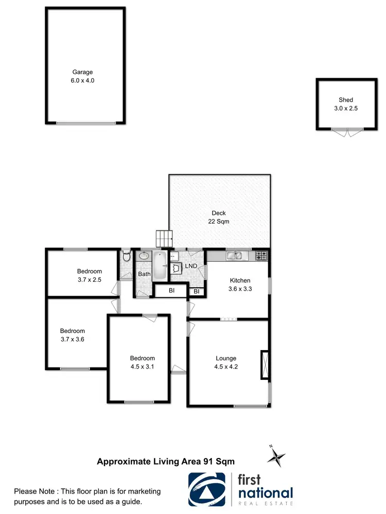 Floorplan of Homely house listing, 109 Rockingham Drive, Clarendon Vale TAS 7019