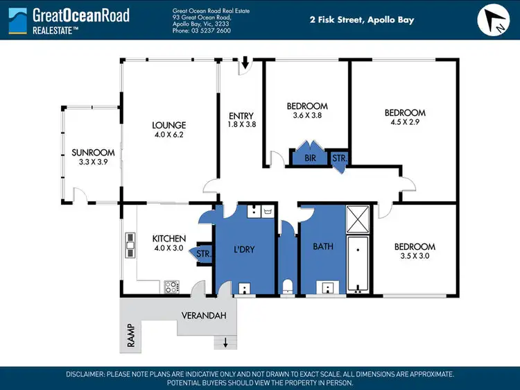 Floorplan of Homely house listing, 2 Fisk Street, Apollo Bay VIC 3233