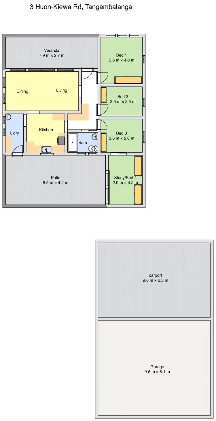 Floorplan of Homely house listing, 3 Huon Kiewa Road, Tangambalanga VIC 3691