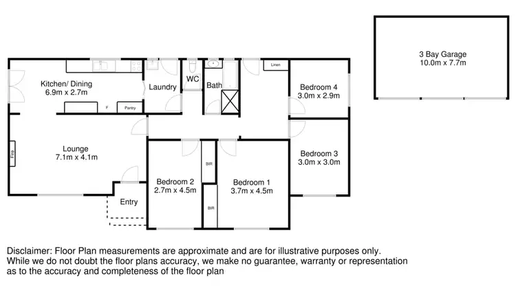 Floorplan of Homely house listing, 10 Marngo Place, Mount Gambier SA 5290