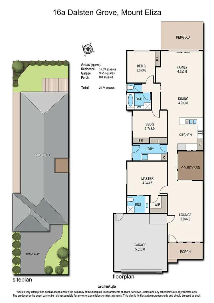 Floorplan of Homely house listing, 16A Dalsten Grove, Mount Eliza VIC 3930