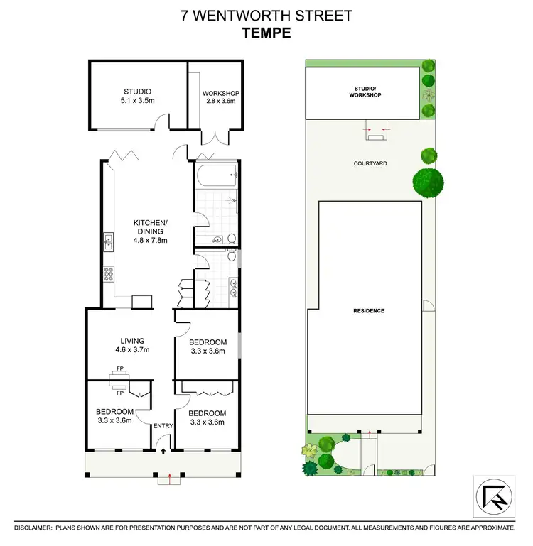 Floorplan of Homely house listing, 7 Wentworth Street, Tempe NSW 2044