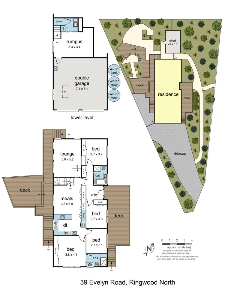 Floorplan of Homely house listing, 39 Evelyn Road, Ringwood North VIC 3134