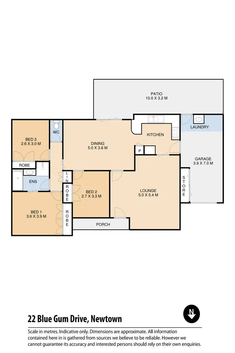 Floorplan of Homely house listing, 22 Blue Gum Drive, Newtown QLD 4350