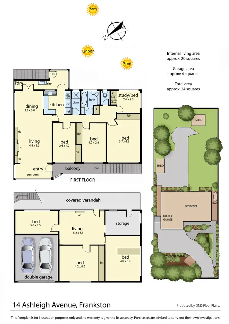 Floorplan of Homely house listing, 14 Ashleigh Avenue, Frankston VIC 3199