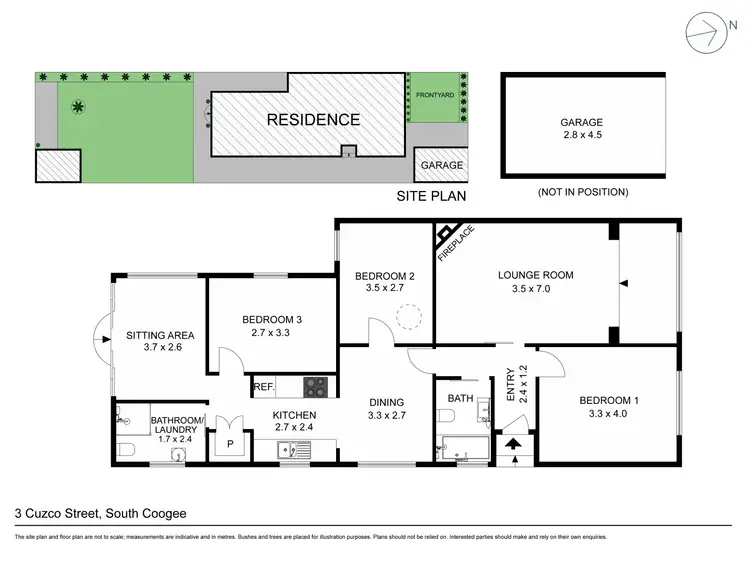 Floorplan of Homely semi-detached listing, 3 Cuzco Street, South Coogee NSW 2034