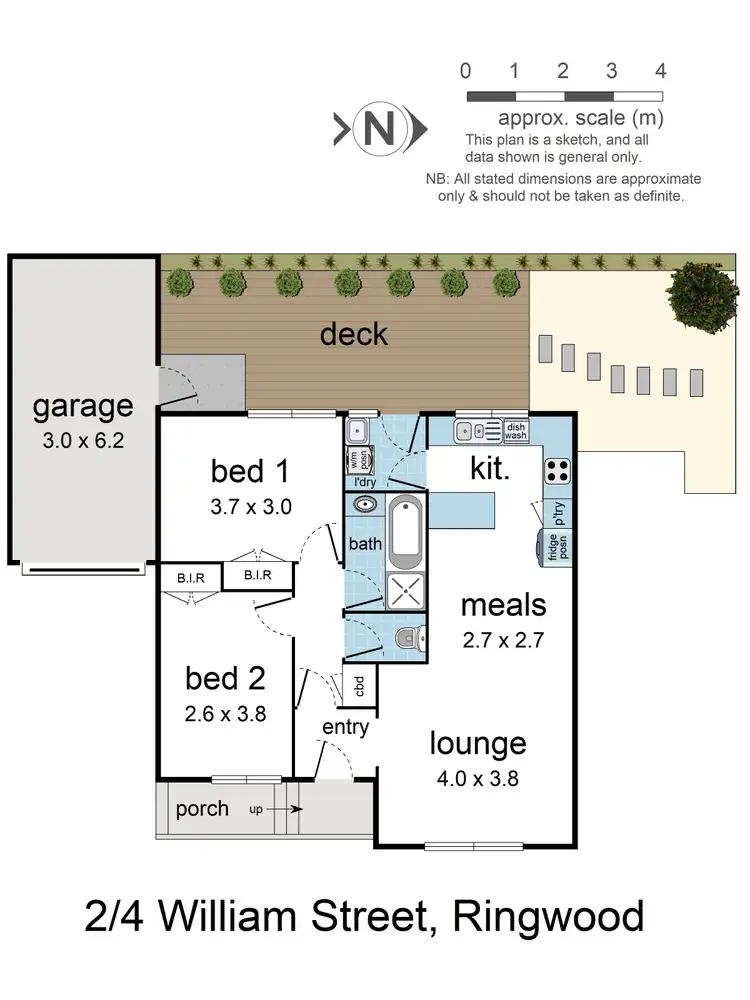 Floorplan of Homely unit listing, 2/4 William Street, Ringwood VIC 3134