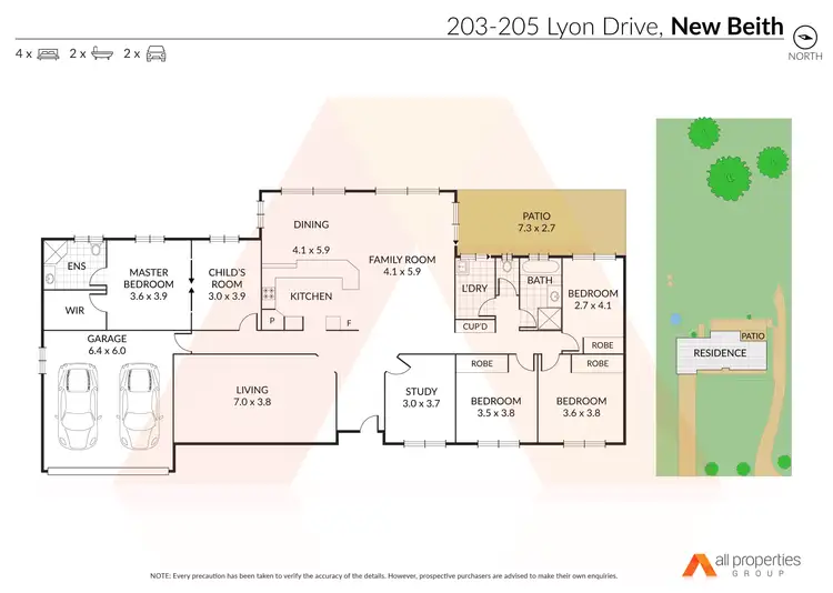 Floorplan of Homely house listing, 203-205 Lyon Drive, New Beith QLD 4124
