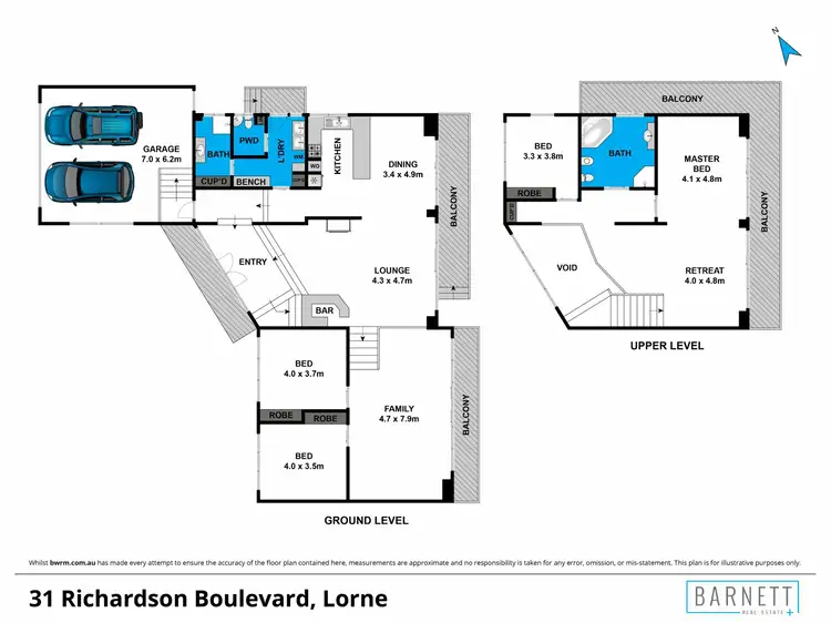 Floorplan of Homely house listing, 31 Richardson Boulevard, Lorne VIC 3232