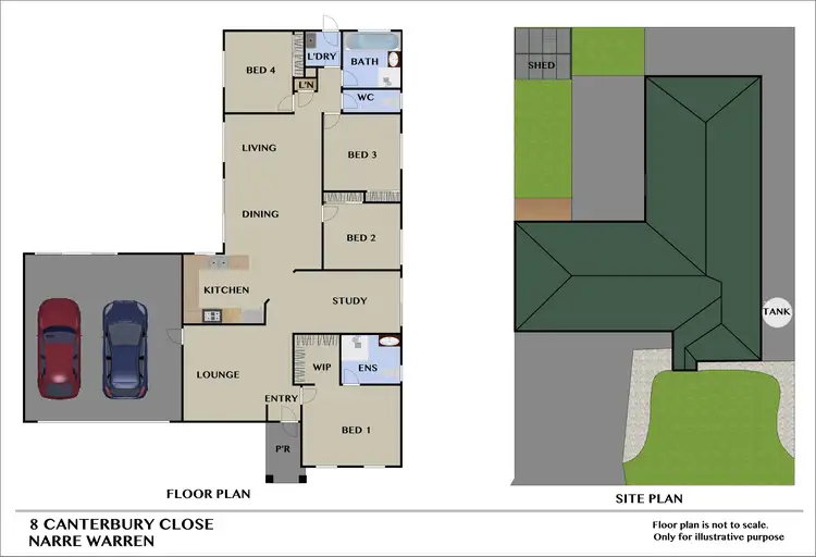 Floorplan of Homely house listing, 8 Canterbury Close, Narre Warren VIC 3805