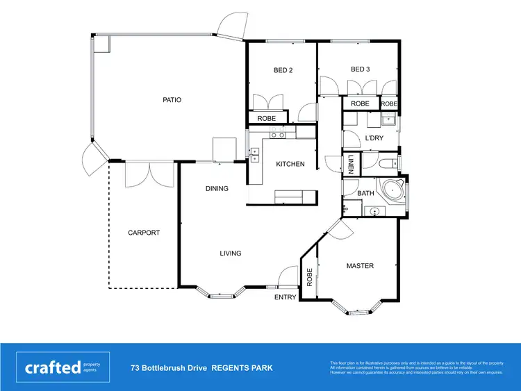 Floorplan of Homely house listing, 73 Bottlebrush Drive, Regents Park QLD 4118