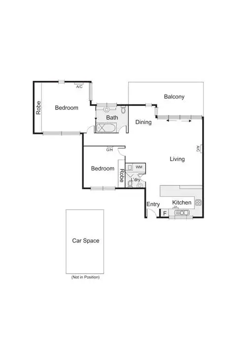 Floorplan of Homely apartment listing, 13/3-5 Daley Street, Elwood VIC 3184