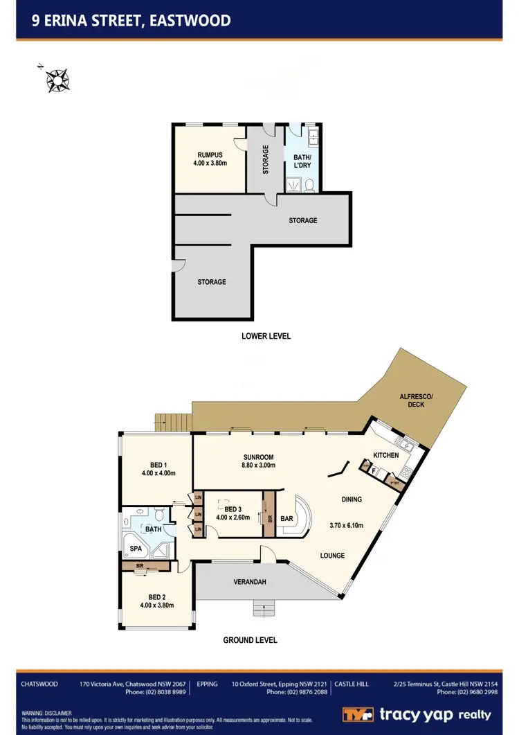 Floorplan of Homely house listing, 9 Erina Street, Eastwood NSW 2122