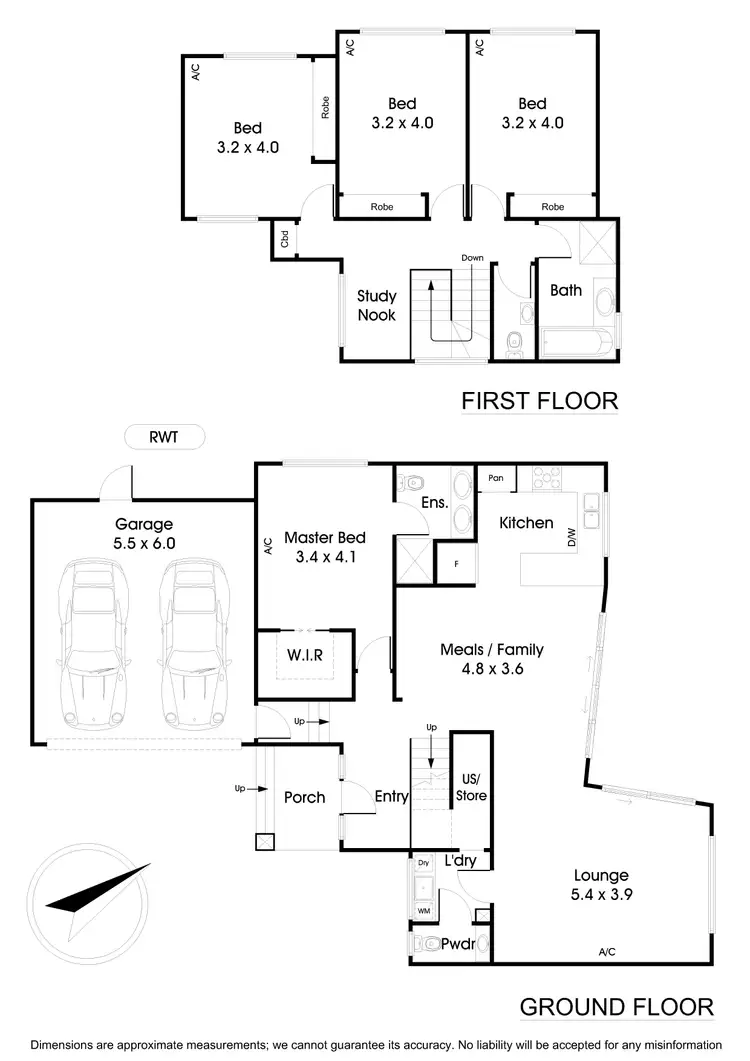 Floorplan of Homely townhouse listing, 2/2 Saxby Court, Wantirna South VIC 3152